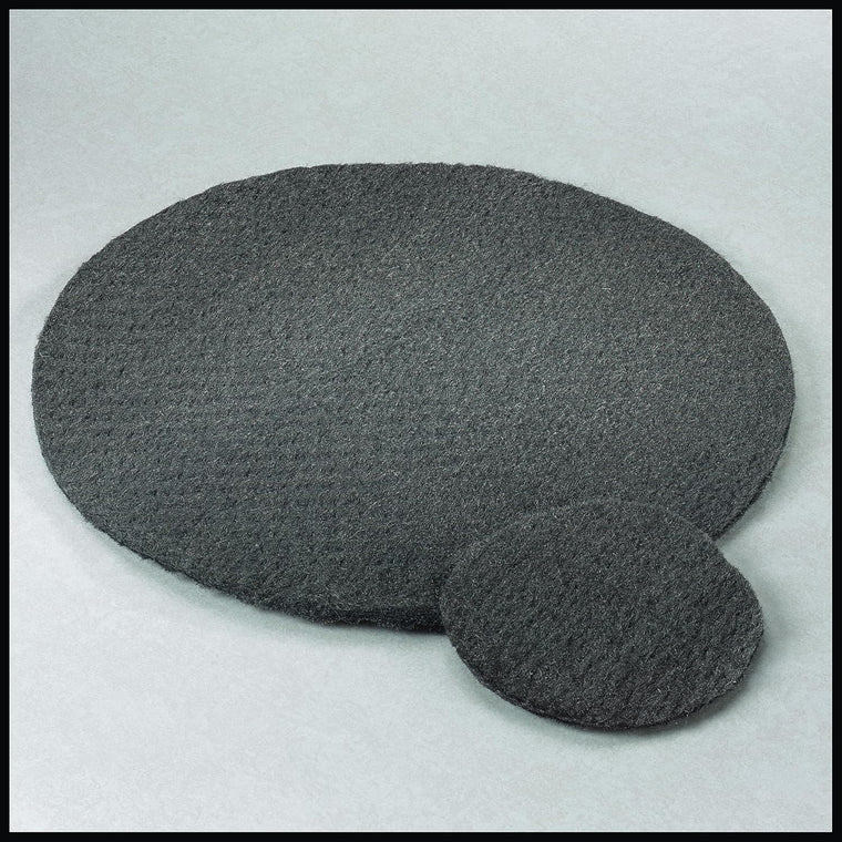 STONE-GLO 19-Inch Steel Wool Floor Polishing Pads, Grade 1, 12-Pack, Built for Durable Cleaning and Finishing; Available in Grades 000, 00, 0, 1, 2 and 3